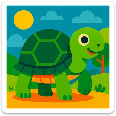 Turtle sticker
