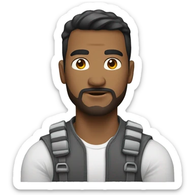 Hombre blanco fuerte 💪  sticker