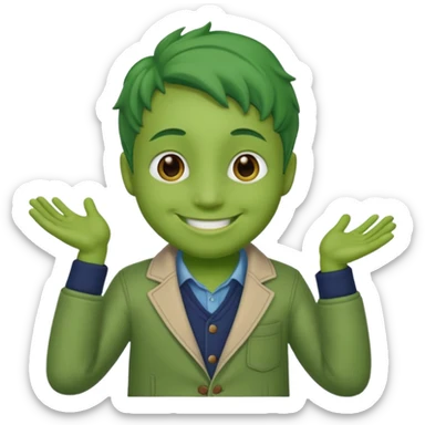 Pascal con ropita sticker