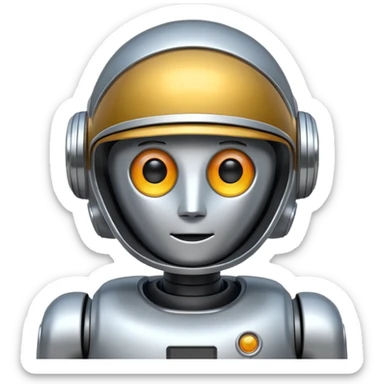 robot copilot sticker