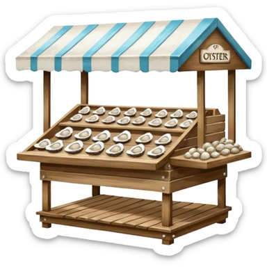 oyster stand sticker