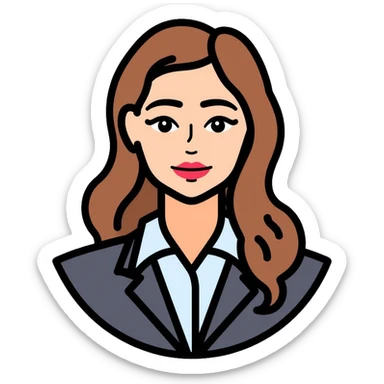 businesswoman in professional outfit sticker
