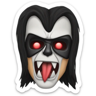 Thrash Metal Gene Simmons sticker