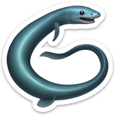Realistic electric eel sticker
