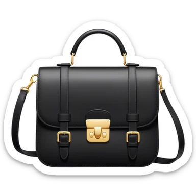 guess shoulder bag black sticker