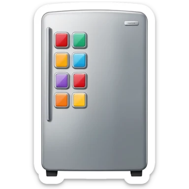 refrigerator with poetry magnets sticker