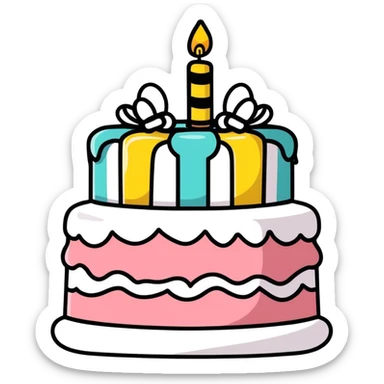 Happy birthday sticker