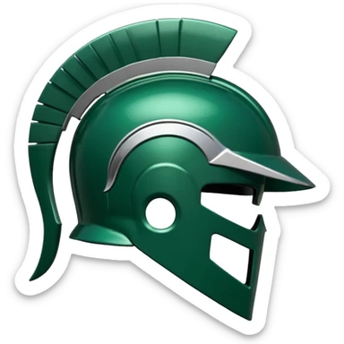 michigan state spartan helmet sticker