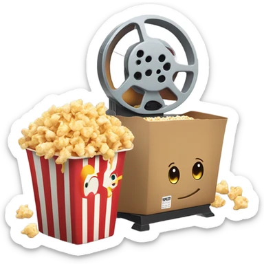 Cine y palomitas  sticker