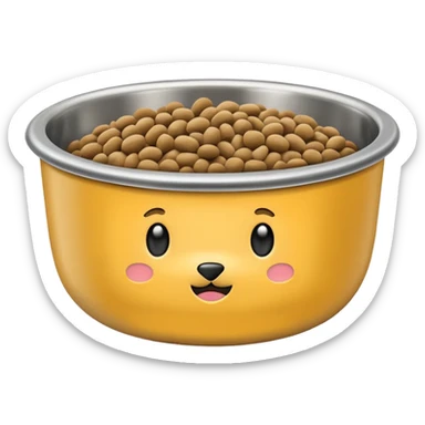 food bowl for pet sticker