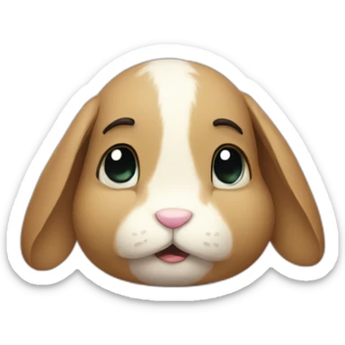 Sad bunny sticker