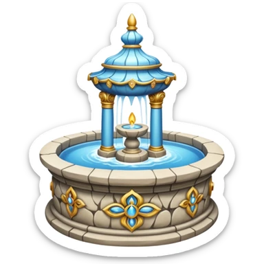 sacred fountain sticker