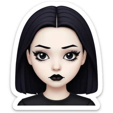 Enmity - state or feeling of being actively opposed or hostile - gothic teenager sticker