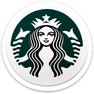Starbucks cup sticker
