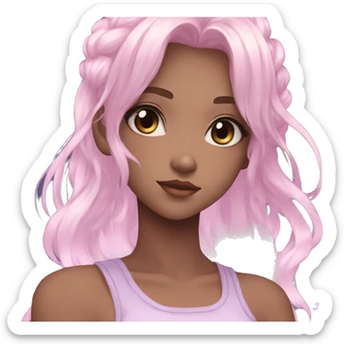 Gorgeous Beautiful Pretty Anime-Pastel-Girl aesthetic sticker