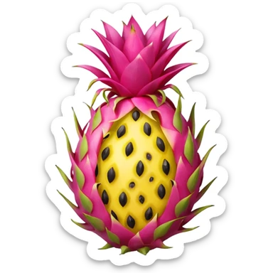 dragon fruit yellow sticker