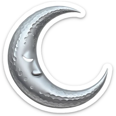 phases of the moon: crescent moon sticker