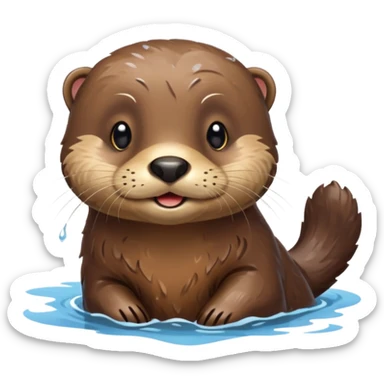 Scottish otter sticker