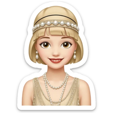 gatsby woman sticker