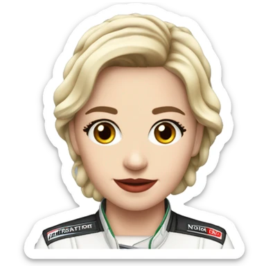 Fan-girl F1 McLaren noirnette sticker