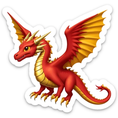 Dragón volando  sticker