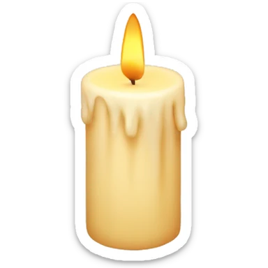 Summer candle sticker