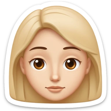 squinty eyes sticker