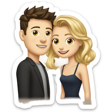 Cory monteith and dianna agron sticker