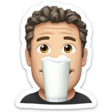 Piers Morgan drinking cows milk sticker