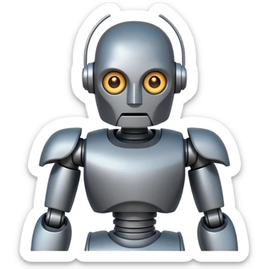 Greek Robot a giant and have good body made of iron and a good face like greek gods  sticker