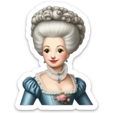 marie antoinette with Louis XVI sticker