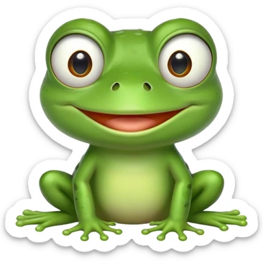 green frog meme character pepe sticker