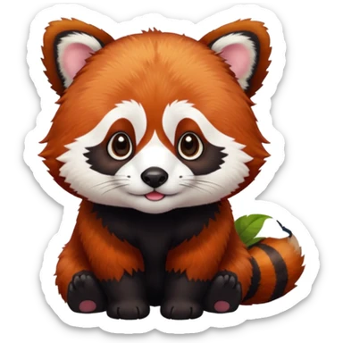 Panda vermelho sticker