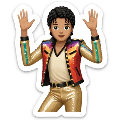 michel jacson dançando sticker