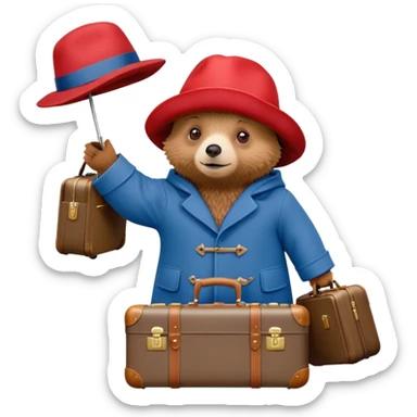 Paddington bear sticker
