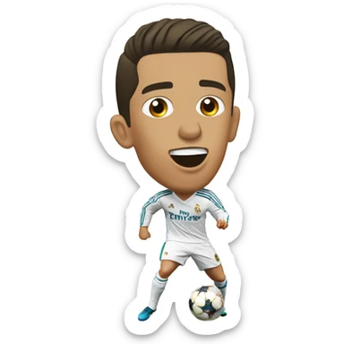 Cristiano Ronaldo play in Real Madrid  sticker