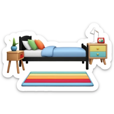 Realistic kids room neutral color sticker