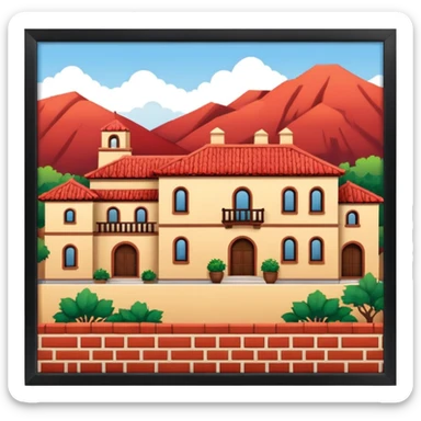 crea un emoji de una hacienda sticker