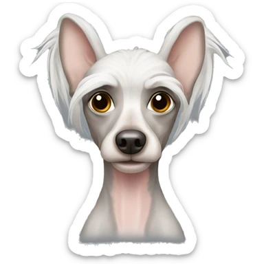 Hairless Chinese crested dog sticker