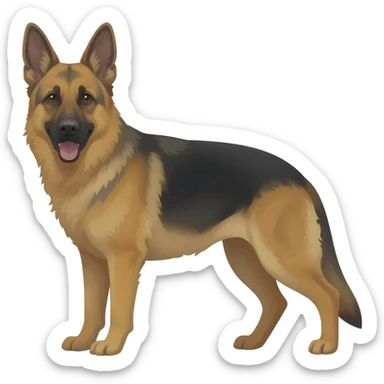 German shepperd dog sticker