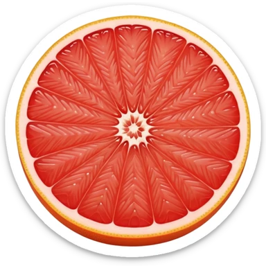 red grapefruit sticker