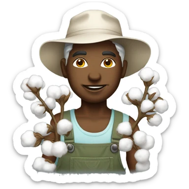 Cotton picker sticker