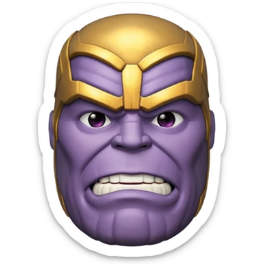 make a funny 3d thanos  sticker