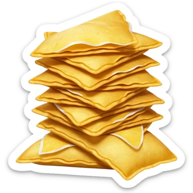 potato chips with taped mouth sticker