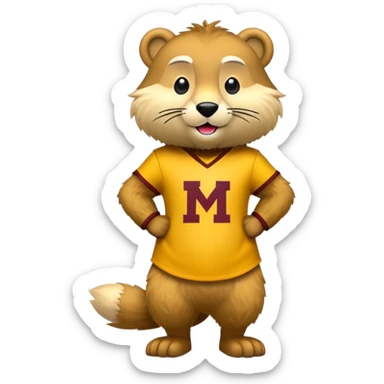 Minnesota gophers M sticker