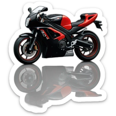 Black and Red Gsxr 1100 from 1986 sticker