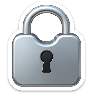 open padlock sticker