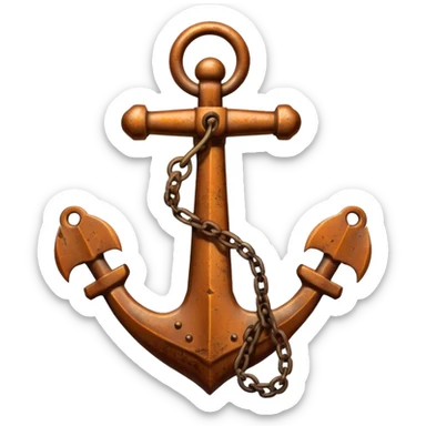 Anchor And Grapnel sticker