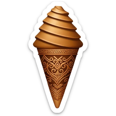 henna cone sticker