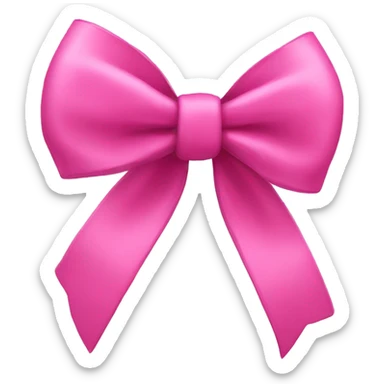 Pink bow  sticker